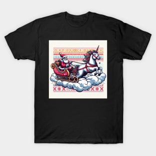 Santa Riding A Unicorn T-Shirt